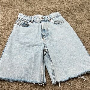 Zara Light Blue Denim Shorts